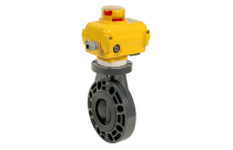 PL1 PVC - Vanne à papillon PVC/FPM avec servomoteur électrique SA/NA