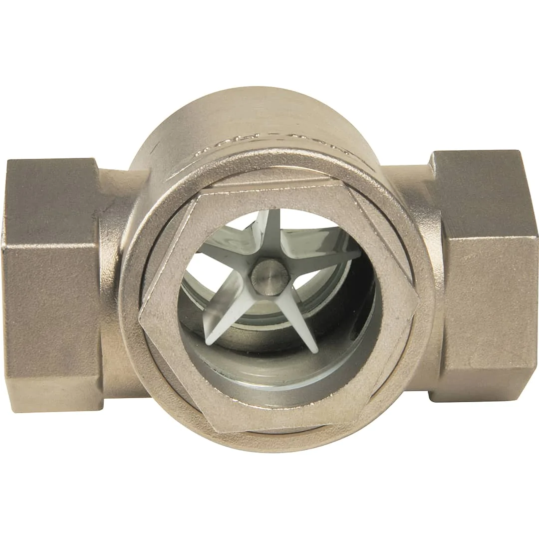 2243 - Contrôleur de circulation double glace en inox à rotor FW-12