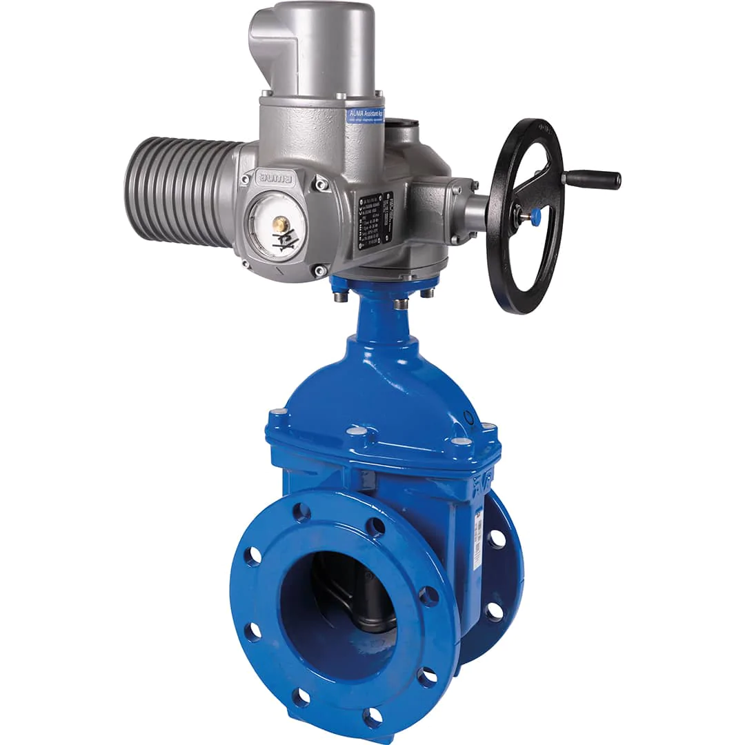 Vanne à opercule 181K-182K avec servomoteur AUMA