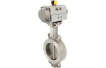 1112 - Robinet à papillon TTV inox/métal avec actionneur pneumatique ALPHAIR