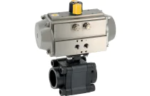 702XS - Robinet boisseau sphérique acier et actionneur pneumatique