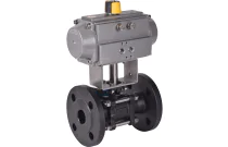 710XS - Robinet boisseau sphérique acier actionneur pneumatique DE