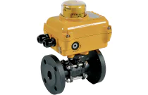 710 XS - Robinet boisseau acier à brides et moteur électrique SA/NA