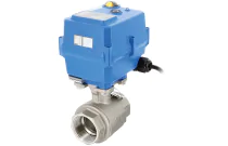 715XS - Robinet boisseau 2 pièces inox avec servomoteur électrique TCR-N