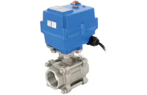 746 XS V-PORT - Robinet tournant sphérique 3 pièces inox de régulation