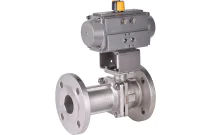 763L - Robinet split-body inox et actionneur pneumatique SE/DE