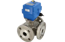 785/786 - Robinet 3 voies inox à brides et moteur électrique TCR-N
