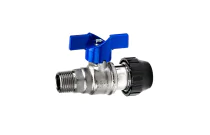 VAM - Vanne à sphère inox PN16 raccord union et fileté mâle pour tube aluminium